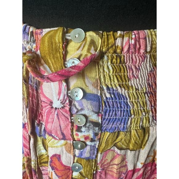 Ava Christine floral maxi skirt vibrant floral print - Picture 2 of 7